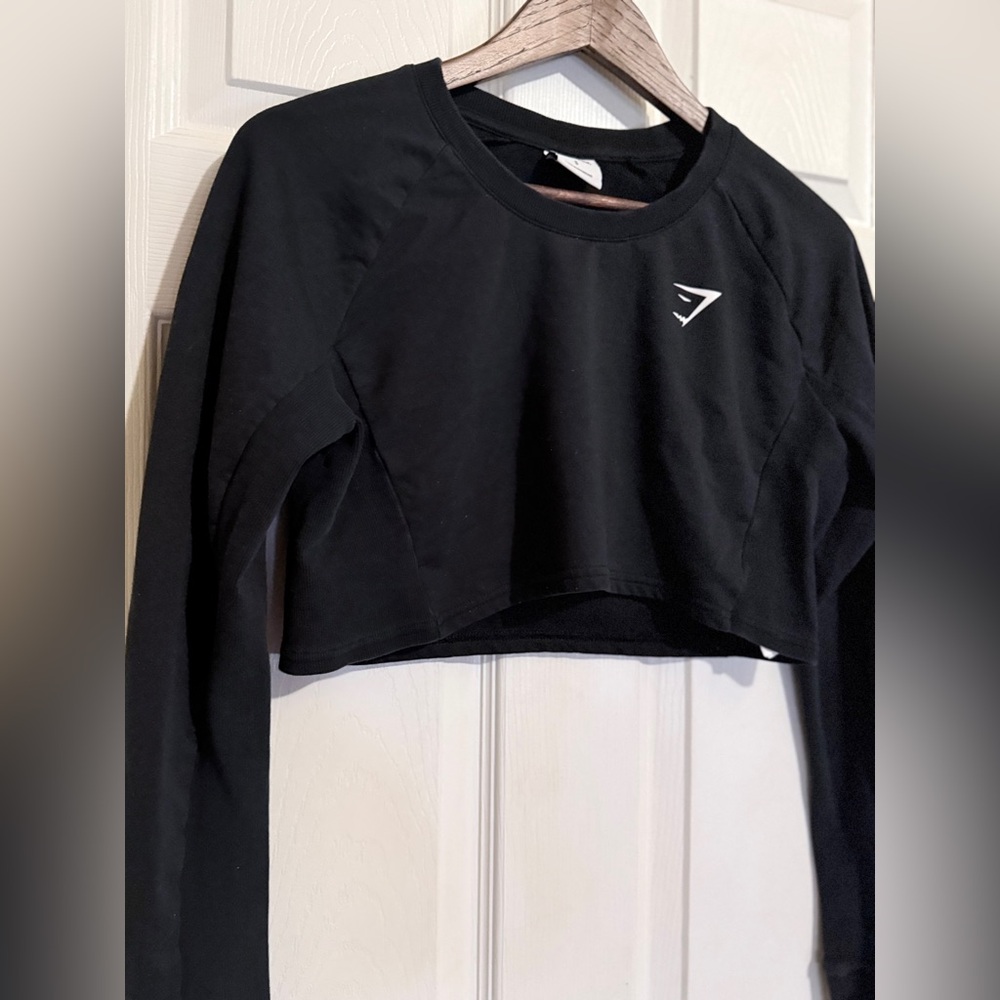 Gymshark Cropped Long Sleeve Crew Top - Picture 2 of 6